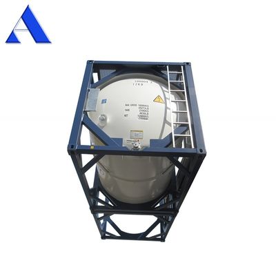 T11 10ft ISO 탱크 물 또는 연료 용기 316L 스테인리스 스틸 UN 휴대용 10CBM 10000L SPA-H 프레임 재료