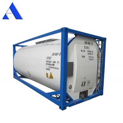 316L/SAN50028-7/WNr 1.4402/1.4404 재료 25000 리터 SS316L 배와 껍질 UN T11 20ft 에탄올 ISO 탱크 컨테이너