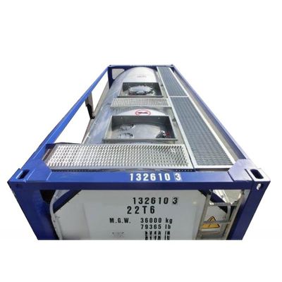 316L/SAN50028-7/WNr 1.4402/1.4404 재료 25000 리터 SS316L 배와 껍질 UN T11 20ft 에탄올 ISO 탱크 컨테이너