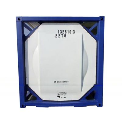 20 피트 ISO 탱크 컨테이너 26000 리터 4.0/6.0Mpa 압력 및 316L/SAN50028-7/WNr 1.4402/1.4404 탱크 재료
