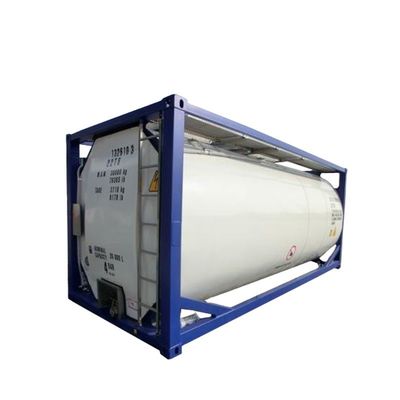 IMDG T4 표준 철강 재료 20ft ISO 연료 탱크 컨테이너 26000L 안전 디젤 및 가솔린 운송 용량