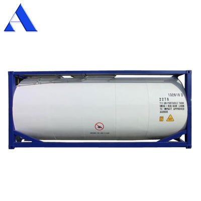 IMDG T4 표준 철강 재료 20ft ISO 연료 탱크 컨테이너 26000L 안전 디젤 및 가솔린 운송 용량