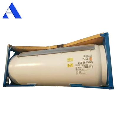 9 높은 스택 T50 LPG 액체 염화 가스 20ft ISO 탱크 컨테이너 18/23.45Bar 압력