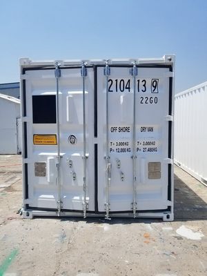 20ft 해상 컨테이너 DNV 2.7-1 표준 6m 석유 파업 닫힌 상자 20ft 길이 철 바닥 옵션 스링