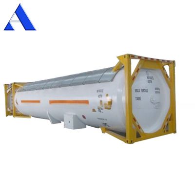 40ft ISO 가스 탱크 컨테이너 52.5 CBM UN T50 압축 액화 LPG 염소 암모니아 고 용량 ISO 컨테이너