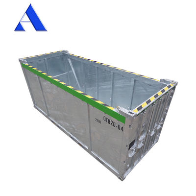 코르텐-A 20ft DNV 2.7-1 표준 오픈 톱 하드 건조 화물 해상 컨테이너 BV DNV 인증 31cbm 용량