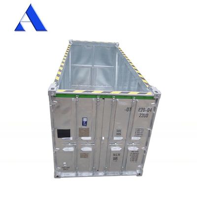 코르텐-A 20ft DNV 2.7-1 표준 오픈 톱 하드 건조 화물 해상 컨테이너 BV DNV 인증 31cbm 용량