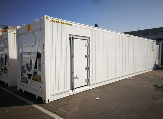 40ft 냉동 ISO 컨테이너 최대 실량 27580KG 28.4CBM 용량 듀얼 온도 리퍼 냉장고 및 냉장고