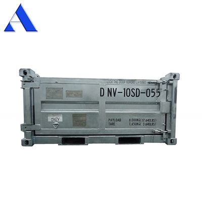 10ft DNV 2.7-1 표준 해상 화물 바구니 반 높이 건조 철강 컨테이너 오픈 상단 3미터 길이 옵션 반 높이