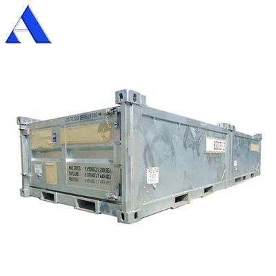 10ft DNV 2.7-1 표준 해상 화물 바구니 반 높이 건조 철강 컨테이너 오픈 상단 3미터 길이 옵션 반 높이