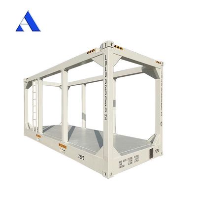 20FT DNV 2.7-1 표준 스틸 코튼 해상 리프팅 프레임 컨테이너 상태 및 이동 가능한 빔과 함께 스키드 바구니