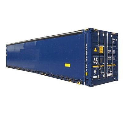 45ft 고 PVC 커튼 사이드 도어 CSC 인증 건조 운송 컨테이너 13556 x 2420 x 2474 mm 내부 차원