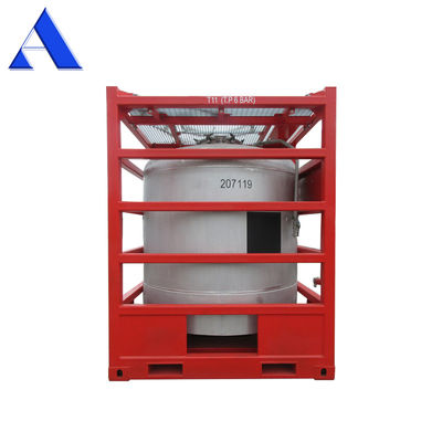 2900L-5000L 용량 수직 해상 탱크 컨테이너와 리프팅 프레임 웰드 시트 산 청소 및 패시베이션 마무리
