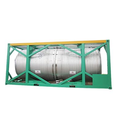 16000L DNV 2.7-1 표준 20ft 프레임 UN T11 스테인리스 스틸 토트 국제 운송을위한 해상 탱크 컨테이너