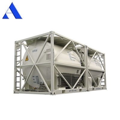 16000L DNV 2.7-1 표준 20ft 프레임 UN T11 스테인리스 스틸 토트 국제 운송을위한 해상 탱크 컨테이너