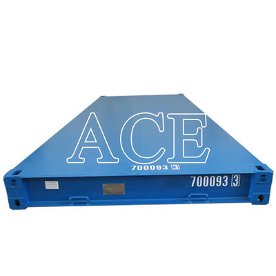 20ft 중용철 바닥 운송 컨테이너 6058 x 2438 x 323.8mm 내부 차원 20 피트 건조 컨테이너 플랫폼