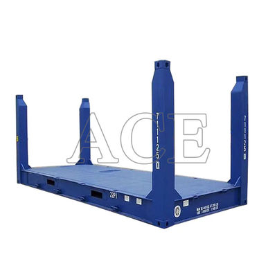 20ft 20ft 평면 랙 컨테이너 CSC 인증 사용자 지정 색상 로고 코튼 스틸 고정 코너 포스트 및 BV GL ABS 승인
