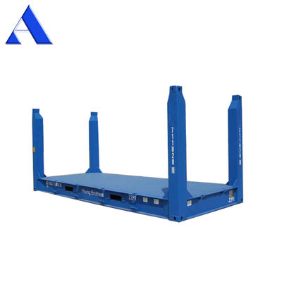 20ft 20ft 평면 랙 컨테이너 CSC 인증 사용자 지정 색상 로고 코튼 스틸 고정 코너 포스트 및 BV GL ABS 승인