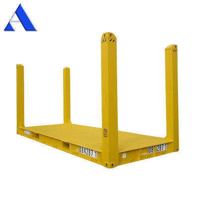 20ft 20ft 평면 랙 컨테이너 CSC 인증 사용자 지정 색상 로고 코튼 스틸 고정 코너 포스트 및 BV GL ABS 승인