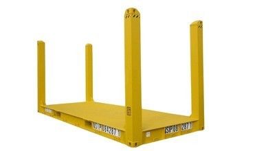 20ft 20ft 평면 랙 컨테이너 CSC 인증 사용자 지정 색상 로고 코튼 스틸 고정 코너 포스트 및 BV GL ABS 승인