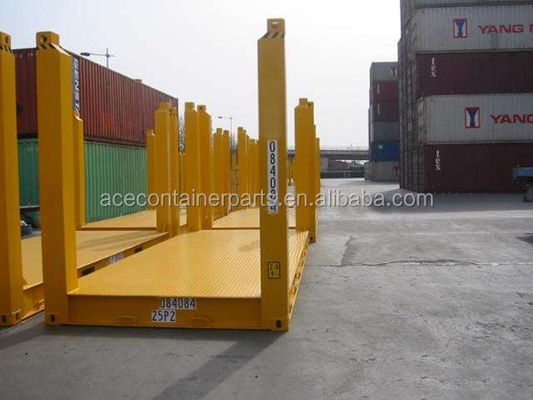 20ft 20ft 평면 랙 컨테이너 CSC 인증 사용자 지정 색상 로고 코튼 스틸 고정 코너 포스트 및 BV GL ABS 승인