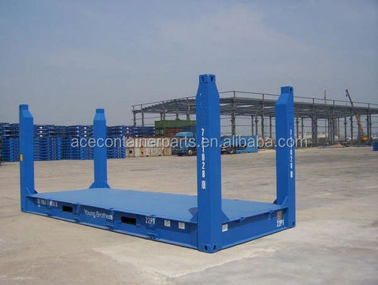 20ft 20ft 평면 랙 컨테이너 CSC 인증 사용자 지정 색상 로고 코튼 스틸 고정 코너 포스트 및 BV GL ABS 승인