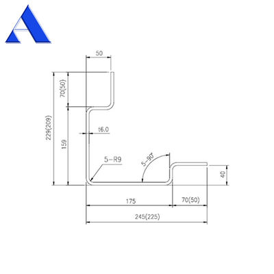 6mm 두께 lSO 건조 화물 운송 컨테이너 부품 및 액세서리