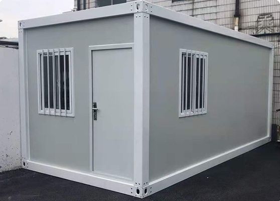 1개의 문 3m 6m 7m 길이 빠른 제작 쉬운 조립 20ft 평면 포장 컨테이너 하우스 오프셔널 화장실과 샤워를 갖춘 사무실