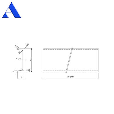 12mm RCP 코너 포스트 선박 컨테이너 핑크 샵 프라이머 코팅과 함께 예비 부품 및 액세서리