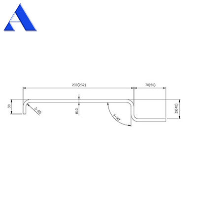 12mm RCP 코너 포스트 선박 컨테이너 핑크 샵 프라이머 코팅과 함께 예비 부품 및 액세서리
