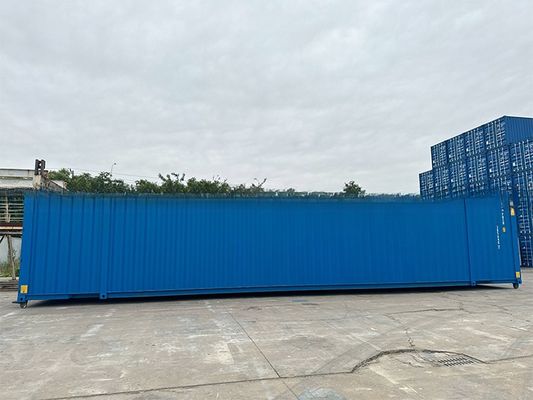108 CBM 용량 듀플 엔드 도어 6mm 스틸 바닥 2591mm 폭 트레일러 및 철도 53ft 길이 53 피트 운송 컨테이너