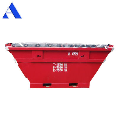 3789mm 길이 6.5 CBM DNV 표준 강철 해상 폐기물 선박 해상 쓰레기 컨테이너 폐기물 처리 운송