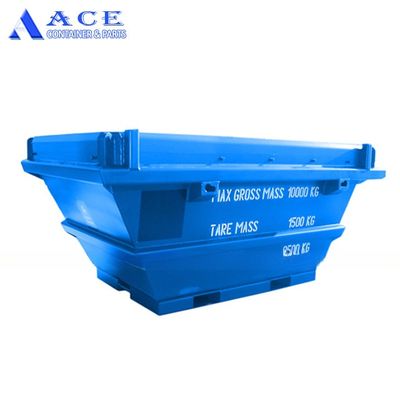3789mm 길이 6.5 CBM DNV 표준 강철 해상 폐기물 선박 해상 쓰레기 컨테이너 폐기물 처리 운송