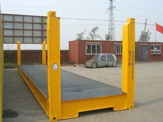 70m2 용량 40' 고정된 코너 포스트 평면 랙 평면 랙 운송 컨테이너 500KGS 최대 총 무게