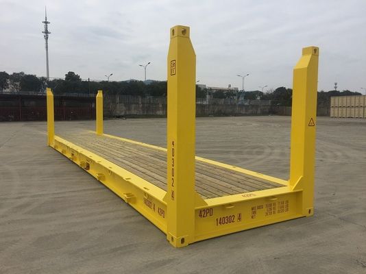 70m2 용량 40' 고정된 코너 포스트 평면 랙 평면 랙 운송 컨테이너 500KGS 최대 총 무게