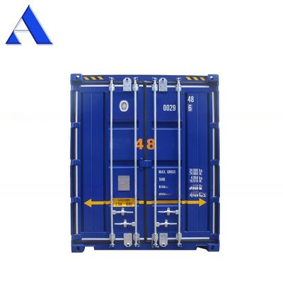48피트 높이의 큐브 건조 화물 운송 컨테이너 최대 총 무게 30480KGS 허용 스파킹 무게 192000KGS 코튼 스틸
