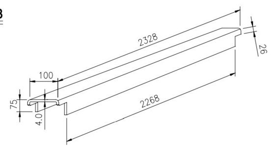 배송 컨테이너 예비 부품 하단 지원 빔 코튼 스틸 4.0mm 4.5mm 컨테이너 컨테이너 부품