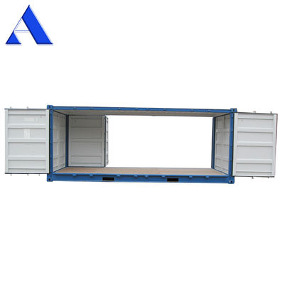 20ft 전체 측면 개방 건조 화물 운송 컨테이너 접착판 바닥 내부 차원 l x W x H mm 5898 x 2352 x 2393mm
