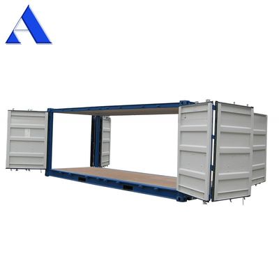 20ft 전체 측면 개방 건조 화물 운송 컨테이너 접착판 바닥 내부 차원 l x W x H mm 5898 x 2352 x 2393mm