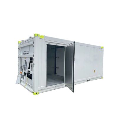 20ft 해상 냉동 컨테이너와 사이드 도어 오픈과 두 번째 온도