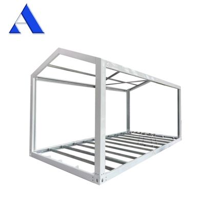 6 x 3 x 2.8m 평면 패크 가설형 가벼운 철강 선공화 운송 컨테이너 모듈을 위한 산업 디자인 스타일 철강 프레임