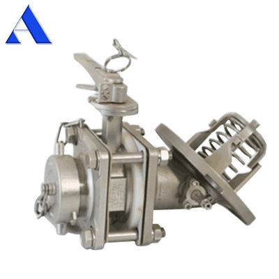 500mm Manhole 3' 'BSP SS316 플라스틱 문서 보관기 ISO 탱크 컨테이너를 위한 바닥 배charge 나비 밸브