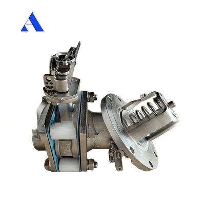 ISO 탱크 컨테이너 예비 부품 3 인치 45도 바닥 배열 및 표본 밸브 압력 측정기 1.4''BSP 0-40 바