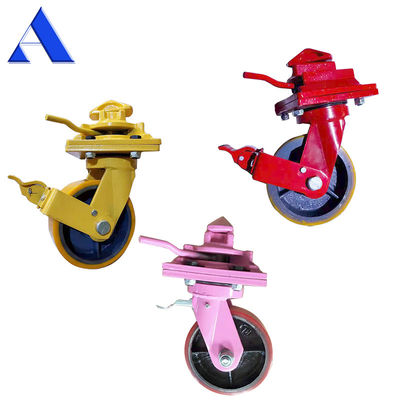 ISO 운송 컨테이너 이동 캐스터 휠 중량 스위블 딱딱 OEM 지원