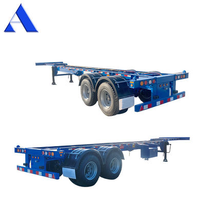 12R22.5 린글롱 타이어 2 축 40ft 20ft 선박 체시 가스네크 골격 트럭 프레임 반 트레일러 컨테이너