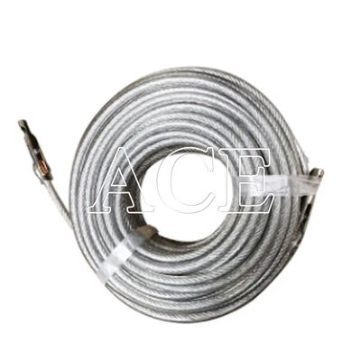 10ft 20ft 40ft 오픈 톱 컨테이너 TIR 케이블 21m PVC 스틸 와이어와 평면 스타일로 코팅