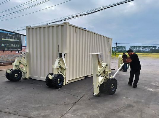 15tons 30tons 4pcs 고무 슈퍼 배송 컨테이너 리프팅 캐스터와 트윈클로크 사무실 건물 업그레이드 프로젝트 회색