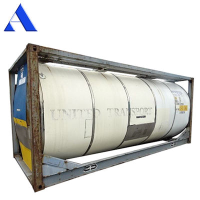 인증 CSC T11 ISO 탱크 컨테이너 21000L ~ 26000L 철강 및 코튼 철강으로 만든 화학 저장 용품