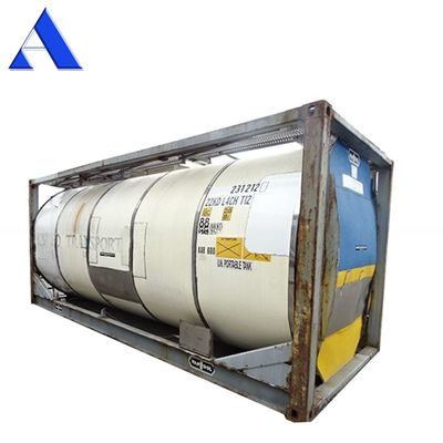 인증 CSC T11 ISO 탱크 컨테이너 21000L ~ 26000L 철강 및 코튼 철강으로 만든 화학 저장 용품