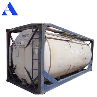 인증 CSC T11 ISO 탱크 컨테이너 21000L ~ 26000L 철강 및 코튼 철강으로 만든 화학 저장 용품